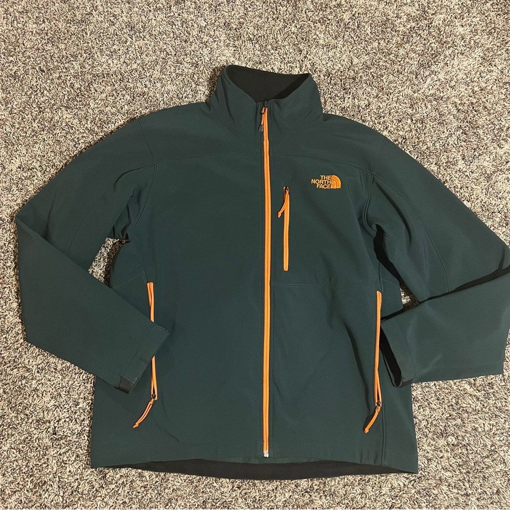 The North Face Green and Orange Performance Jacket